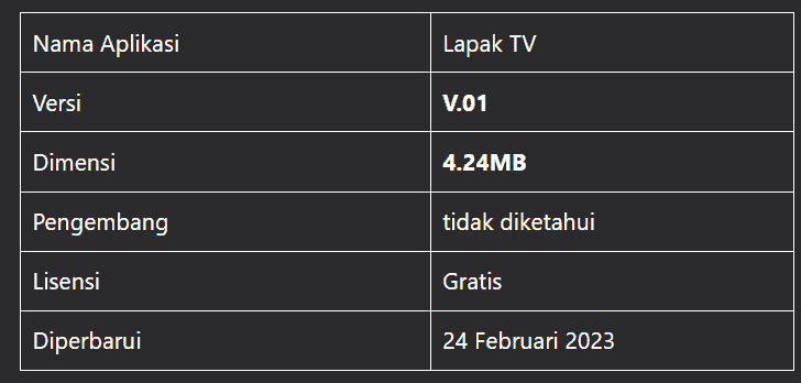 lapak tv live streaming